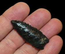 HUMBOLDT CALIFORNIA / OREGON OBSIDIAN INDIAN ARROWHEAD ARTIFACT COLLECTIBLE