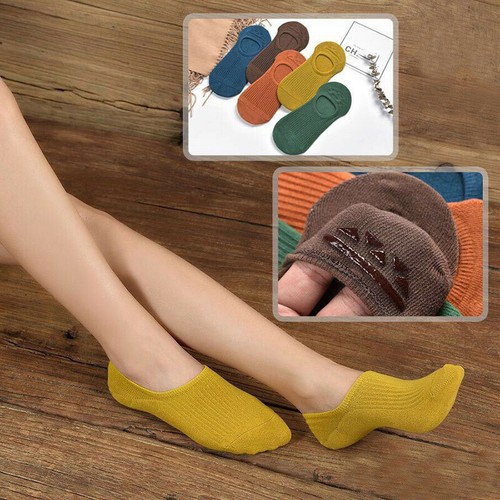 5 pares/lote de calcetines de verano de silicona transpirables antideslizantes invisibles para mujer - Imagen 17 de 19