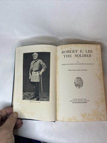 Robert E Lee Das Soldatenbuch mit Karte der Feldzüge Sir Frederick Maurice 1925 - Bild 3 von 17
