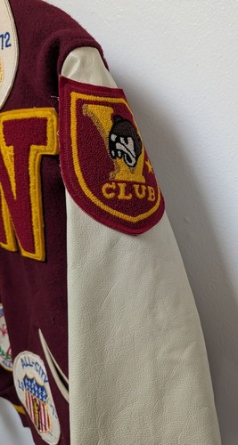 Washington Commanders Pro Standard Logo Varsity Full Zip Wool/Leather Jacket M? - Picture 5 of 8