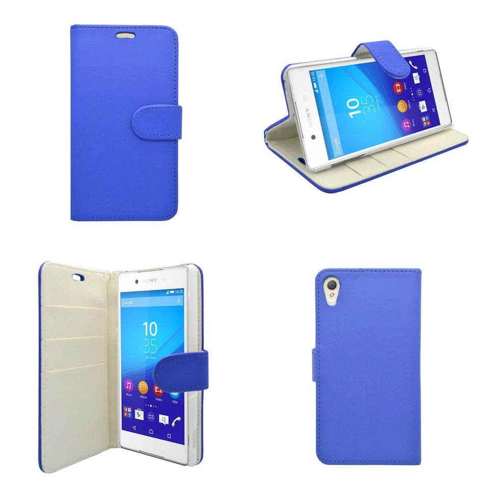 外壳 适合索尼 Xperia Z3 Plus 钱包式 翻盖 PU 革 支架 卡槽 手机保护套 — 第 3/4 张图片