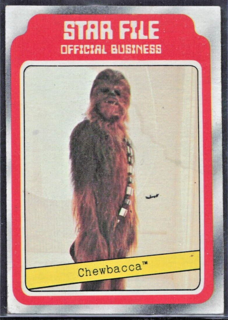1980 Topps Star Wars Empire Strikes Back Star File #5 Chewbacca