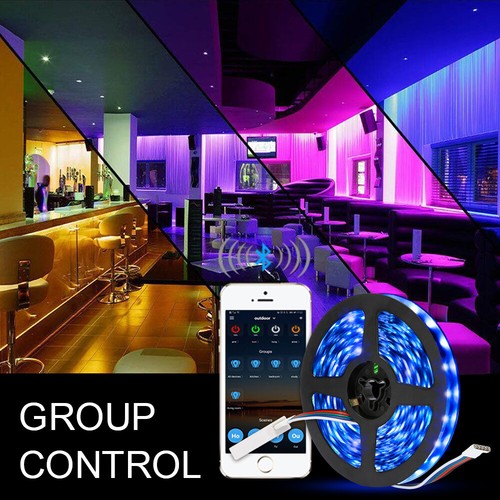 5m-20m 5050 SMD RGB+WW RGBW LED Rayas Barra Banda WiFi APP Controlador - Imagen 6 de 22