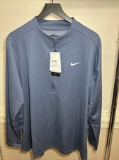 Nike Dri-FIT UV Advantage 1/2 Zip Golf Top Diffused Blue DX1491-491 Women's XXL