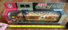 NFL Washington Redskins FLEER 1:80 Scale Peterbilt Tractor Trailer Boxed NIB