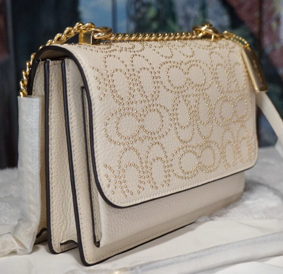 NWT COACH Klare CX260 Sig Rivets Conv. Satchel X-Body Bag In