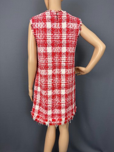 MSGM DRESS - BOUCLÉ TWEED - Women's Size UK 10 - IT 42 - Picture 3 of 24