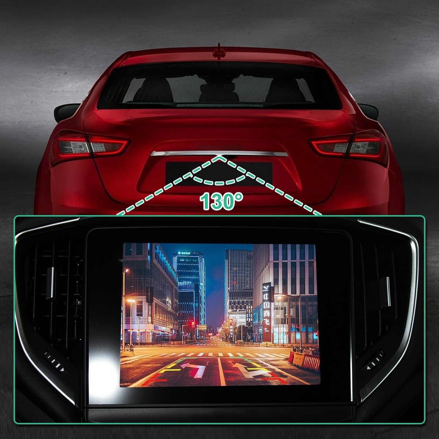 670104387 Rear View Backup Camera Fit for Maserati Ghibli 3.0L 2017-2021, Gre...
