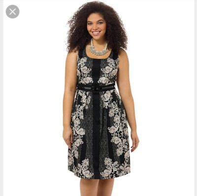 black lace city chic dress City Chic | Women's Plus Size Lace Lily Dress - Black