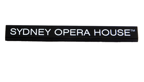 LEGO Black Tile 1 x 8 with "Sydney Opera House" (41012 4162 10217) - Picture 2 of 2