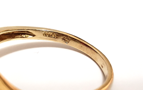 10K Yellow Gold Vintage Diamond Cluster Cocktail Floral Ring SZ 6 - 第 17/19 張圖片