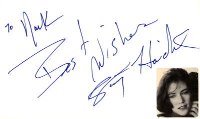 Stacy Haiduk Signed Auto 3x5 Index Card Young and the Restless | eBay