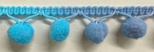 1/2" Pom Pom Poly Ball Fringe - 12 Yards! - Picture 8 of 8