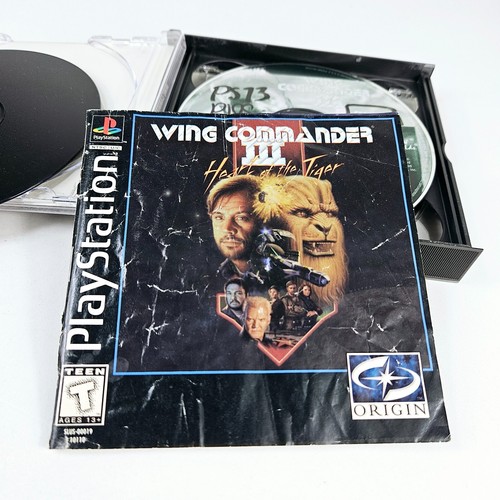 Wing Commander III Heart of the Tiger PlayStation 1 PS1 4 Discs W/ Manual 1996 - Picture 7 of 14