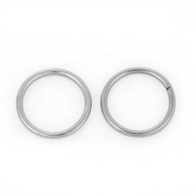 200 12mm STAINLESS STEEL Heavy Thick Open Jump Rings 16 gauge wire