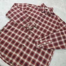 LL Bean Mens Shirt Large Regular Traditional Fit Long Sleeve Button Flannel