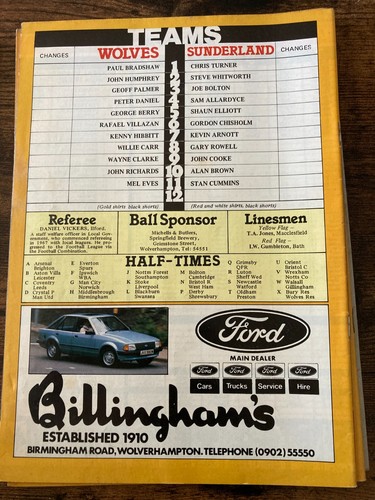Wolves HOME & AWAY programmes 1980/81 1980 1981 League & Cup 1st Division - Picture 15 of 45