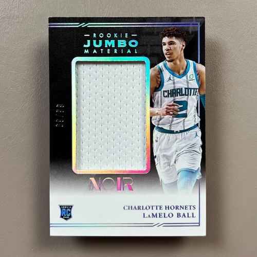 2020-21 Panini Noir LAMELO BALL RC #69/99 SP Rookie Jumbo Material (RJM-LMB)
