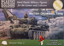 Plastic Soldier Company 15mm WWII British  Cromwell Tank 1 x Sprue Unboxed 