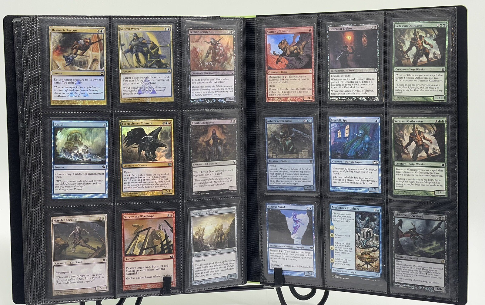 Magic card collection including trade binder 360 Cards MTG All FOILS