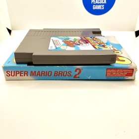 NES Super Mario Bros 2 Game W/Original Box- No Manual Nintendo Entertainment
