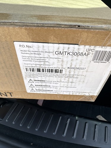 Open Box Frigidaire GMTK3068AF 30 Inch Stainless Steel Microwave Trim Kit - 第 2/2 張圖片