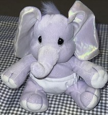 Precious Moments Tender Tails millennium elephant Plush Enesco Bean Bag 7In 1999