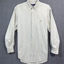 Ralph Lauren Mens L 16-33 Long Sleeve Button Down Pony Logo 100 Cotton Shirt