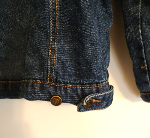 Victory Outfitters Men Hooded Sweatshirt Fleece lined Denim Jacket Men's M Jean - Picture 8 of 11