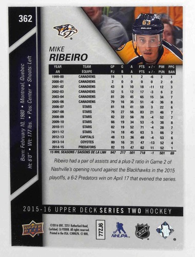 2015-16 Upper Deck Serie 2 #251 - #477 Du wählst aus - Bild 180 von 330