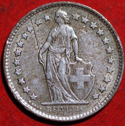 Switzerland 1/2 Franc 1956 KM# 23 - 第 2/2 張圖片