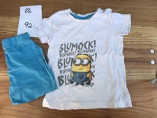 Set 150 - Minions Schlafanzug Sommer Größe 86/92 sehr gut erhalten
