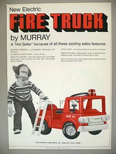 Murray Electric Fire Truck PRINT AD - 1971  pedal car