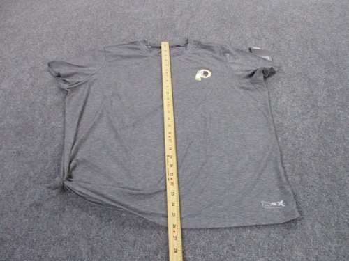 Washington Commanders Redskins Shirt Adult 2XL Gray Tied Football NFL Womens NEW - Picture 3 of 11