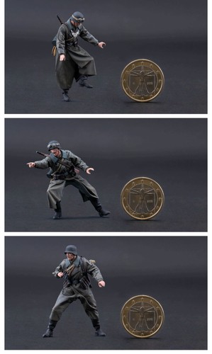 1/35 WWII German Motorcyclist Resin Figur Military Battle Scene unbemalt Modell - Bild 13 von 24