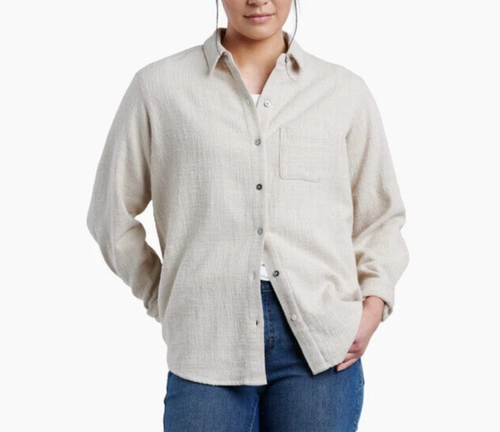 KUHL ' AVERY LONG SLEEVE ' STONE ' SIZE MEDIUM ' WOMENS