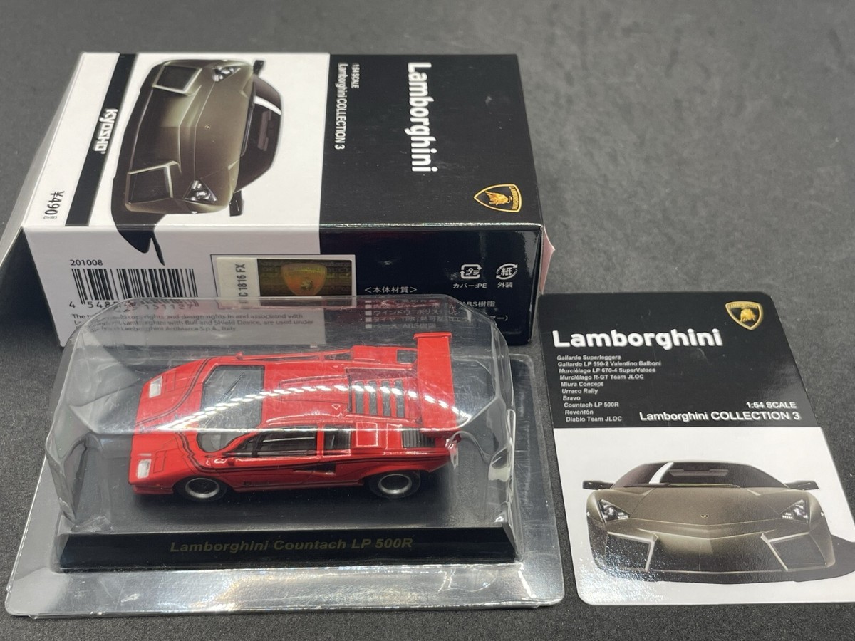 京商Lamborghini Collection 3 Kyosho 1/64 Lamborghini collection 3 countach LP500R red