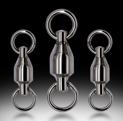 50Pcs Heavy Duty Ball Bearing Fishing Swivel Tackle Connector Sea Fishing 0#-10#