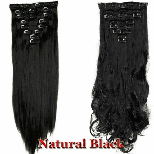 US New Opening Low Price 8PC/Set Clip in Hair Extensions Natural As Human #ZY - Picture 33 of 38
