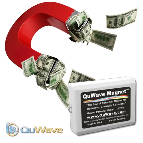 QuWave Law of Attraction Magnet QWM1W - Improves Success Happiness Wealth Health - Picture 1 of 9