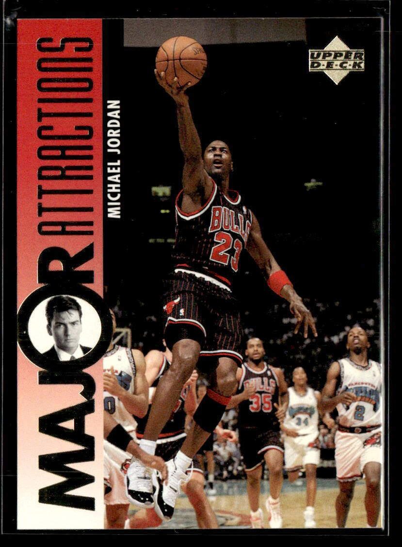 1995 Upper Deck #339 Michael Jordan / Charlie Sheen MA Nm/M