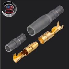 4.0 Bullet Crimp Terminal Car Electrical Wire Connector Diameter 50/100Sets