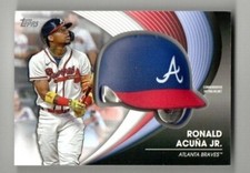 2022 Topps Commemorative Batting Helmet Relics Ronald Acuna Jr.
