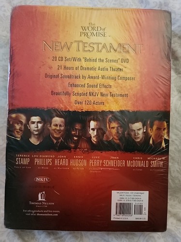 The Word of Promise NKJV New Testament Audio Bible Unabridged Jim Caviezel NEW! - Picture 2 of 4