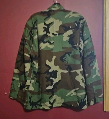 Tru Spec Military Woodland Camo Button Down Langarm Jacke Größe Large - Bild 2 von 2