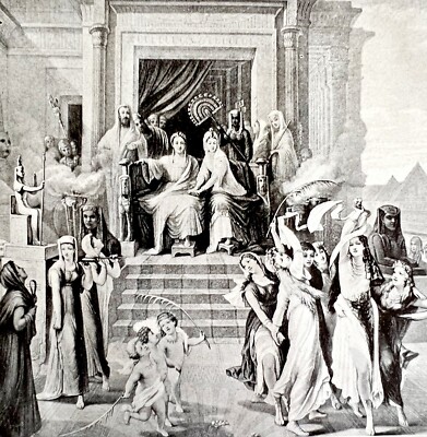 Caesar In Egypt With Cleopatra 1913 Plate Print 2 Page History DWAA16