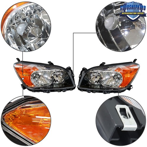 Faros halógenos para Toyota Rav4 Sport 2009 2010 2011 12 lado izquierdo+derecho negro - Imagen 8 de 11