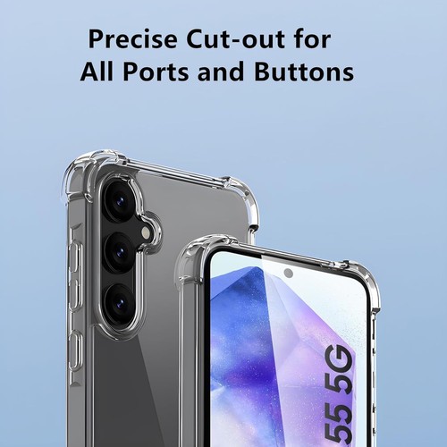 For Samsung Galaxy A52/53/A54/A55 Clear Shockproof Perfect Fit Phone Case Cover - Picture 8 of 9