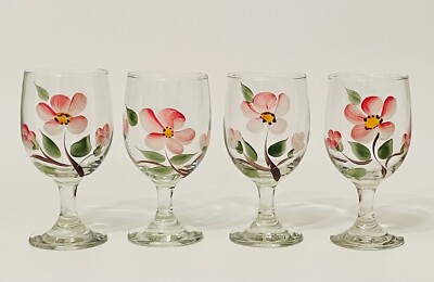 Franciscan ‘Desert Rose’ Goblets Wine Water Iced Tea Stemmed 6