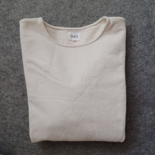 Mate The Label Sweatshirt Womens M L Ivory Oversize Sweater Pullover Long Sleeve - Picture 13 of 13